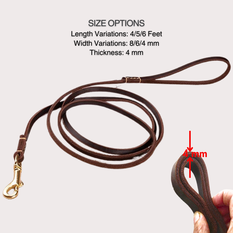 Vama Luxury Leather Show Leash