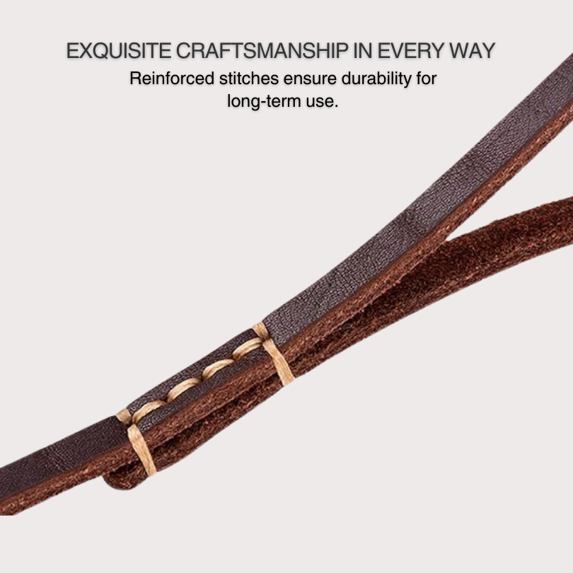 Vama Luxury Leather Show Leash