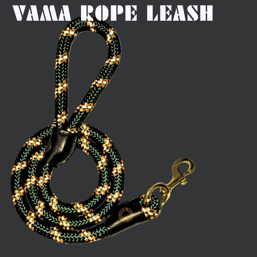 Trapper Rope Leash All Weather Durable & Strong Rope Leash. Stylish & Invogue. Vama Leathers.
