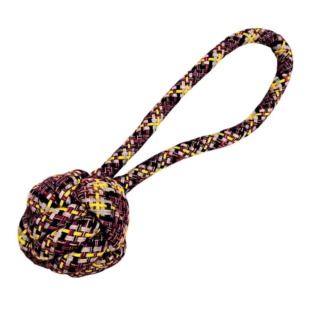 Tug Ball Rope Dog Toy I Durable Rope Toys for All Age Dogs I