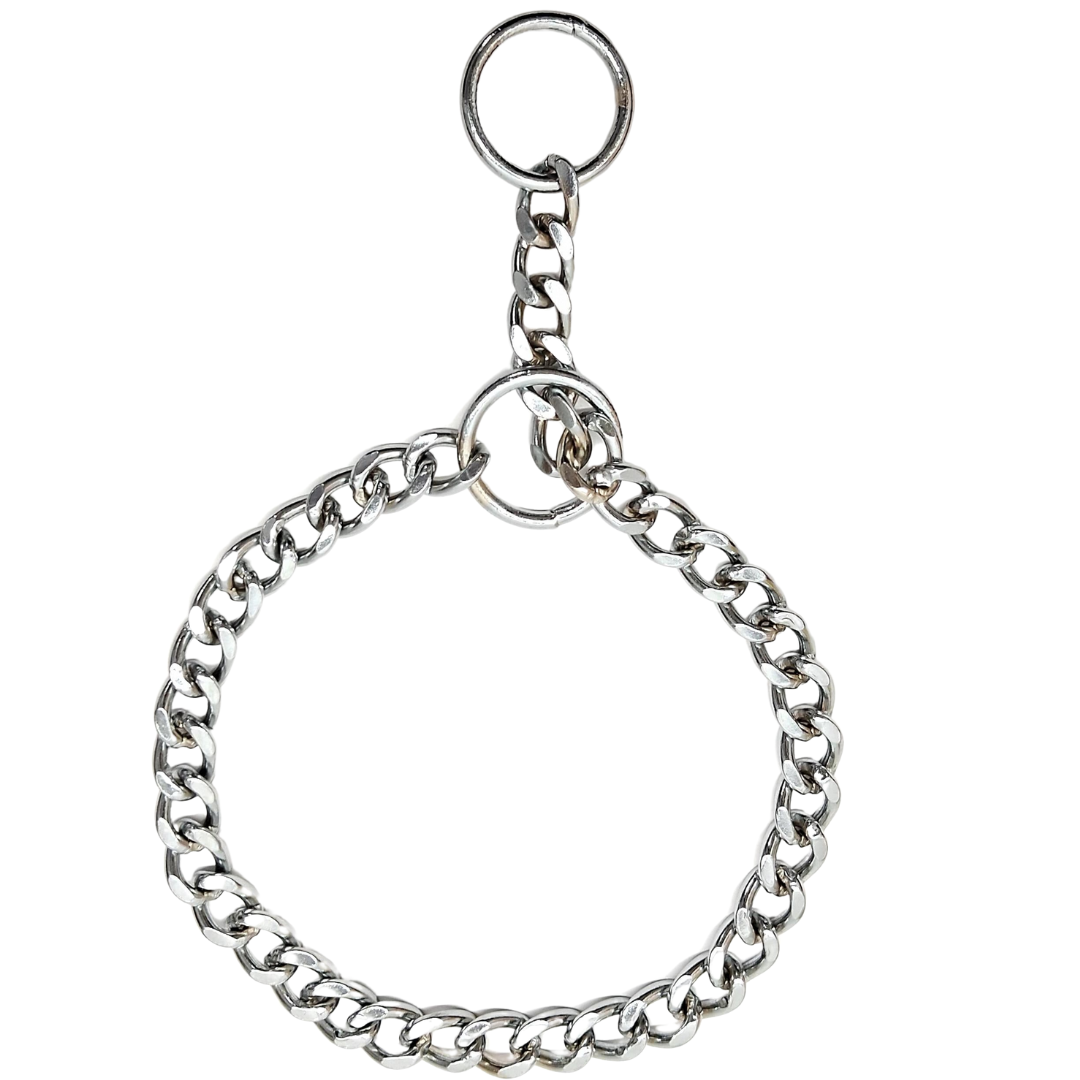 Dog Choke Chain Brass Finish Shiny Strong For All Dog Sizes And dog-choke-chain-brass-finish-shiny-strong-for-all-dog-sizes-and