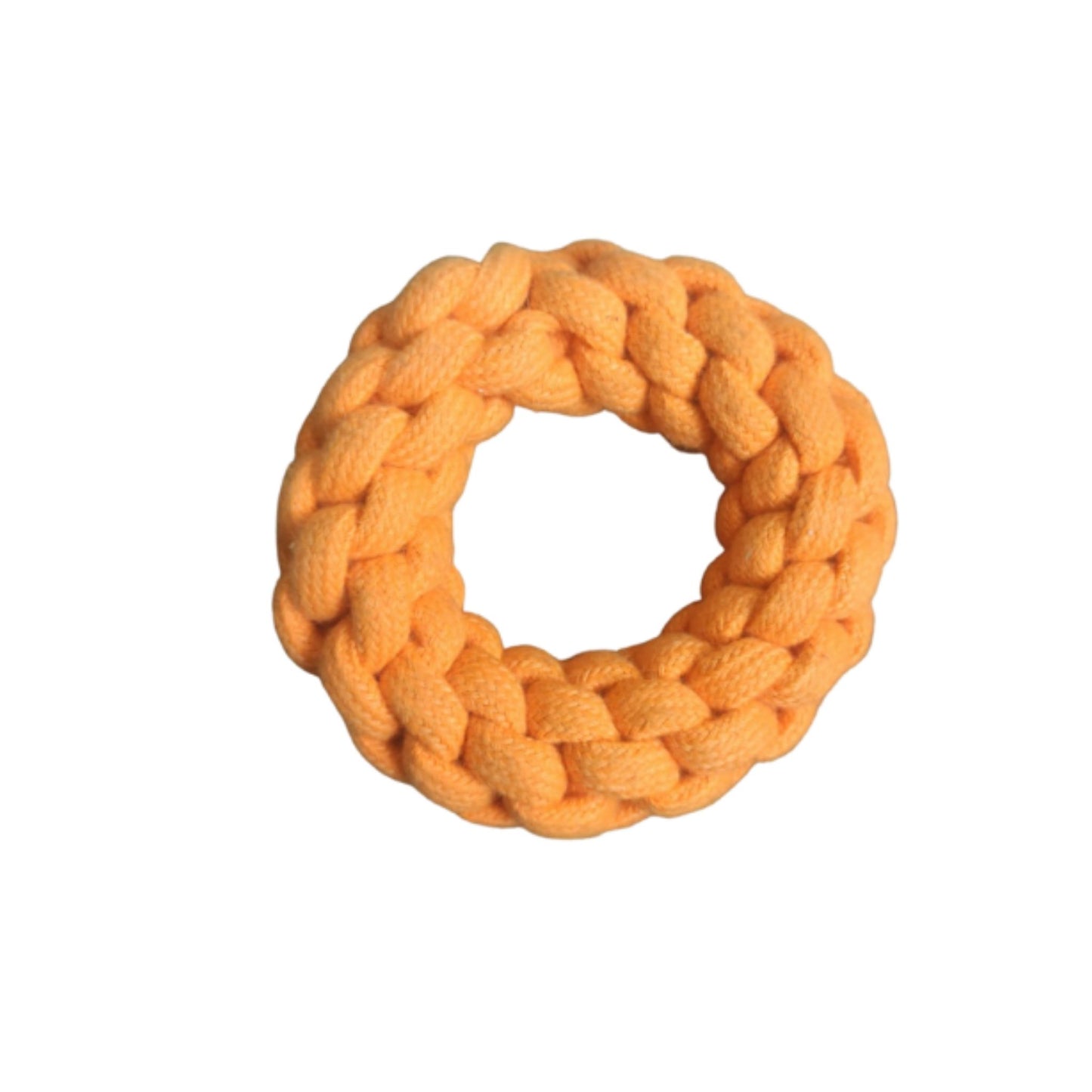 DoNut Ring Rope Dog Toy I Durable Rope Toys for All Age Dogs I Cotton Filled Rope